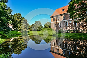 Castle in Oporow in central Poland. photo